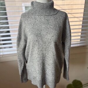 Cozy Gray Turtleneck Sweater